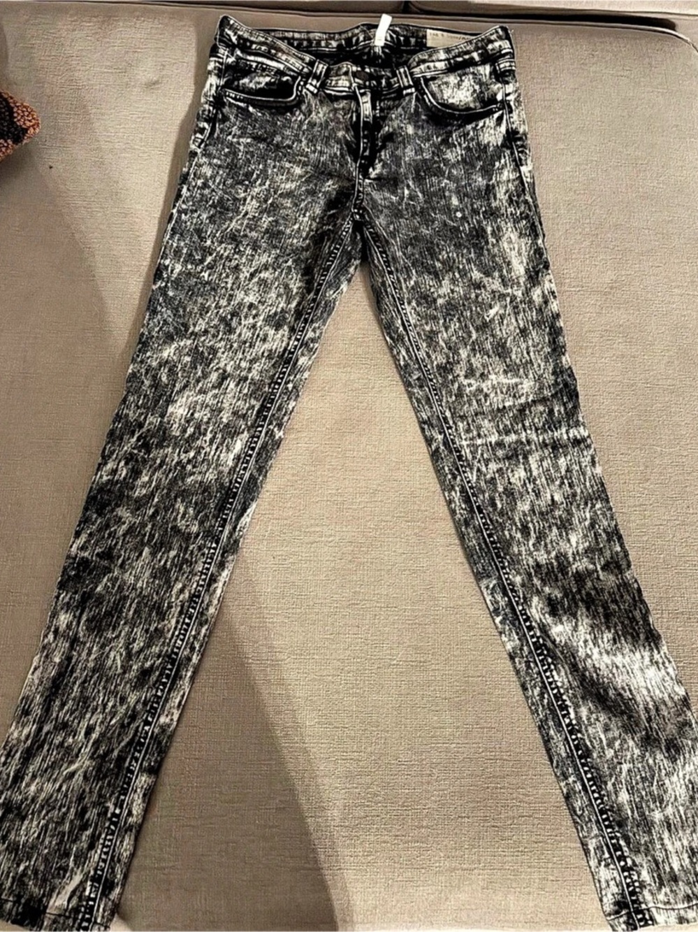 Rag & Bone JEAN Acid Wash Skinny Jeans Waist 27 Like New